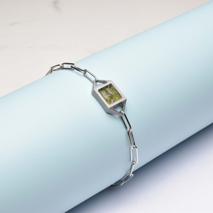 Quadrata Armband / Peridot