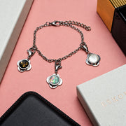 Folé Bracelet / Mother of Pearl, Abalone and Gold Leaf