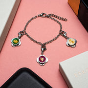 Folé Bracelet / Cold Enamel and Gold Leaf
