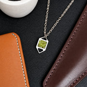Quadrata necklace / peridot