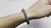 Copper PVD bracelet - gray paracord