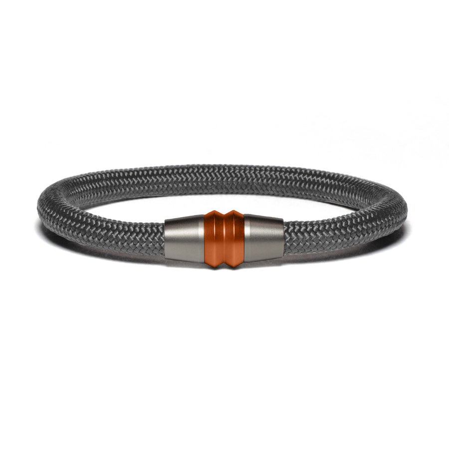 Bracelet bi-color copper - Paracord gray