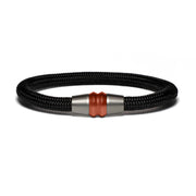 Bracelet bi-color copper - Paracord black