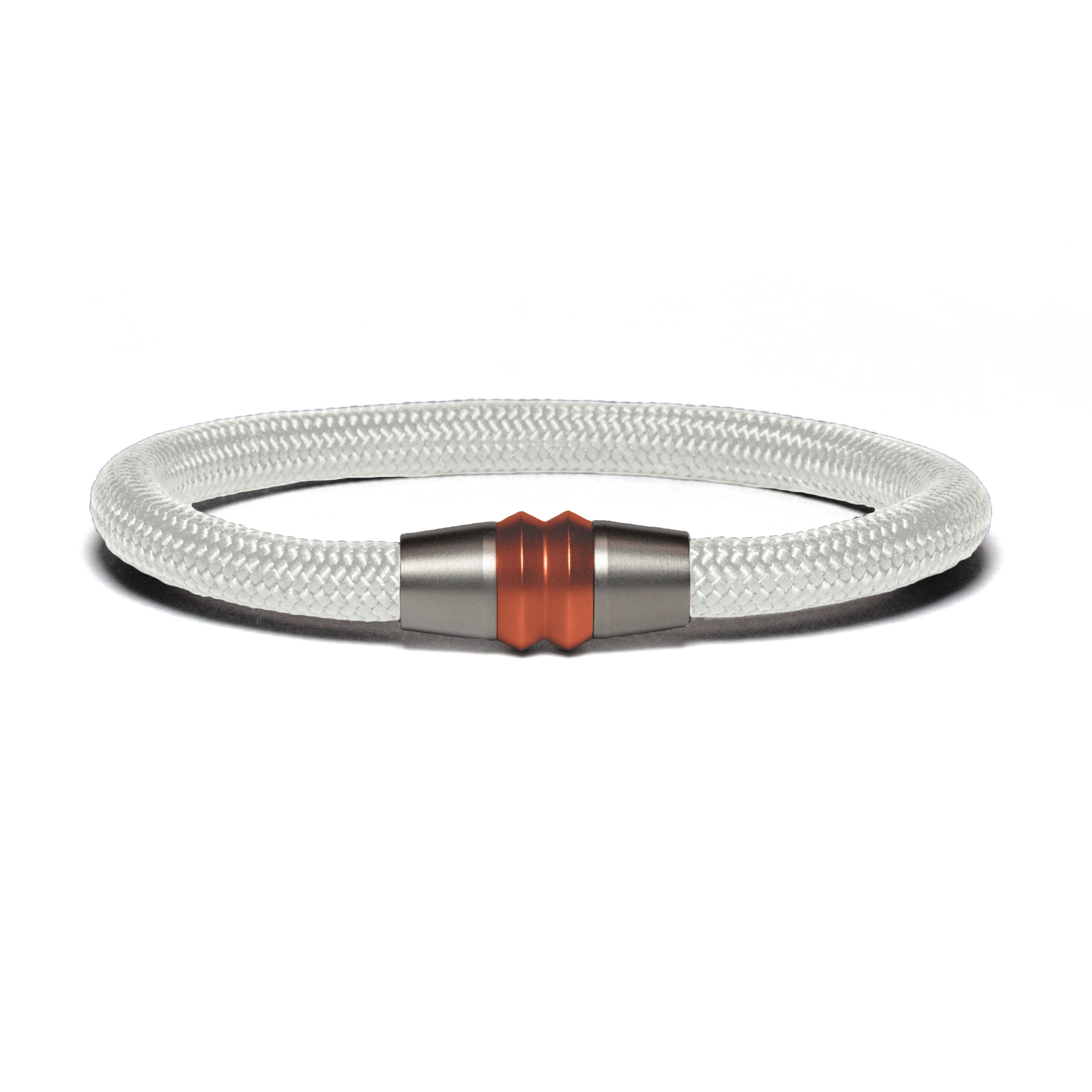 Bracelet bi-color copper - Paracord white