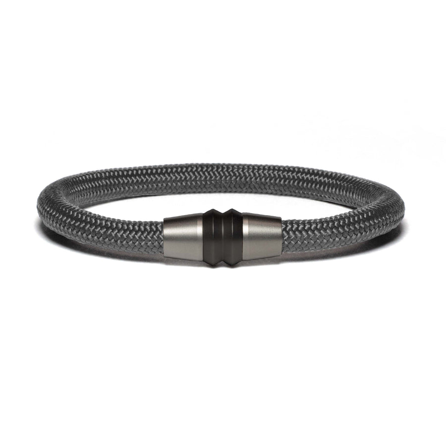 Armband Bi-Color Schwarz - Paracord Grau