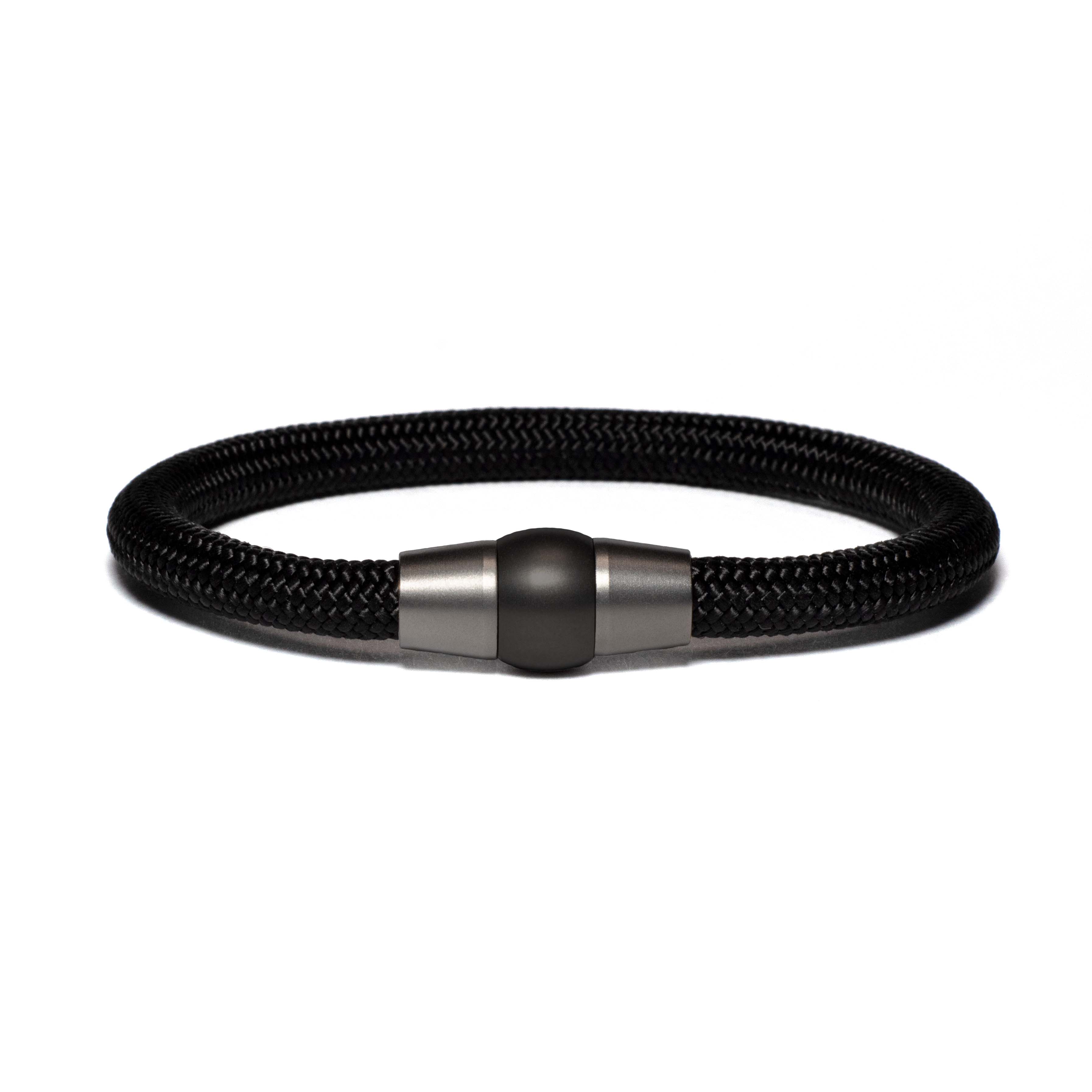 Armband Bi-Color Schwarz - Paracord Schwarz