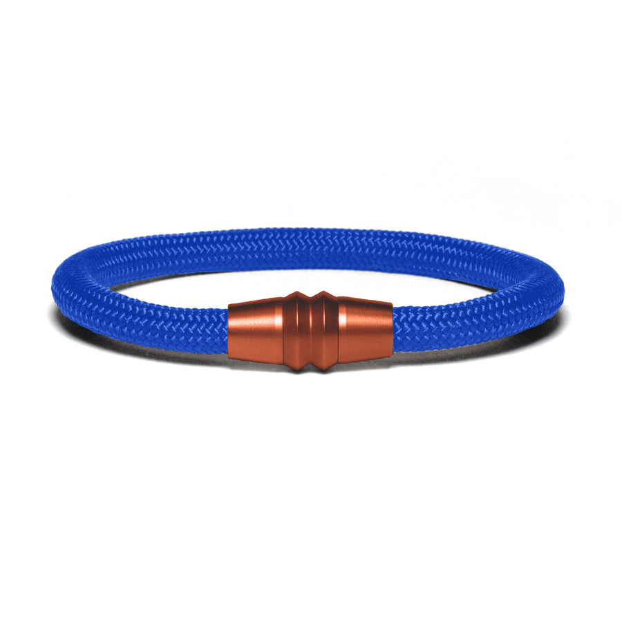 Armband PVD Kupfer - Paracord Blau