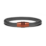 Lade das Bild in den Galerie-Viewer, Armband PVD Kupfer - Paracord Grau
