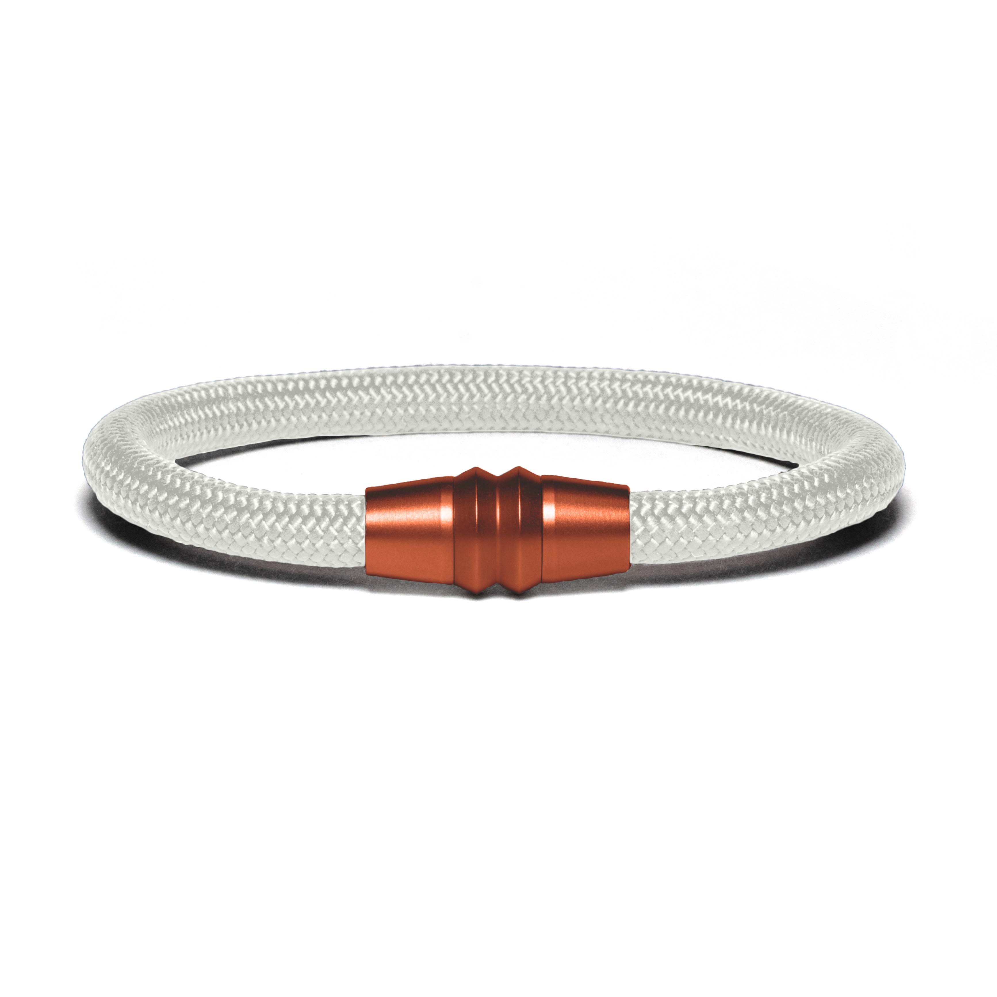 Copper PVD bracelet - white paracord