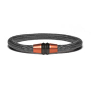 Copper PVD bracelet - gray paracord
