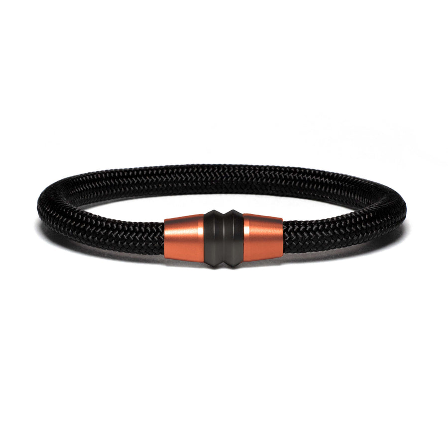 Copper PVD bracelet - black paracord