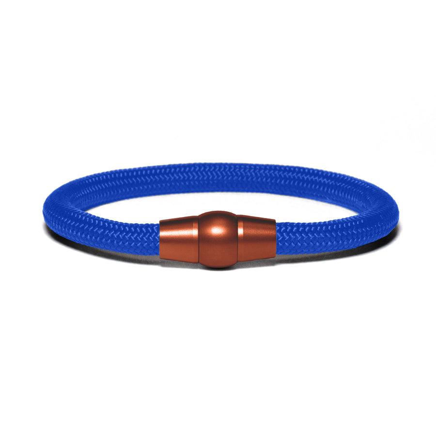 Armband PVD Kupfer - Paracord Blau