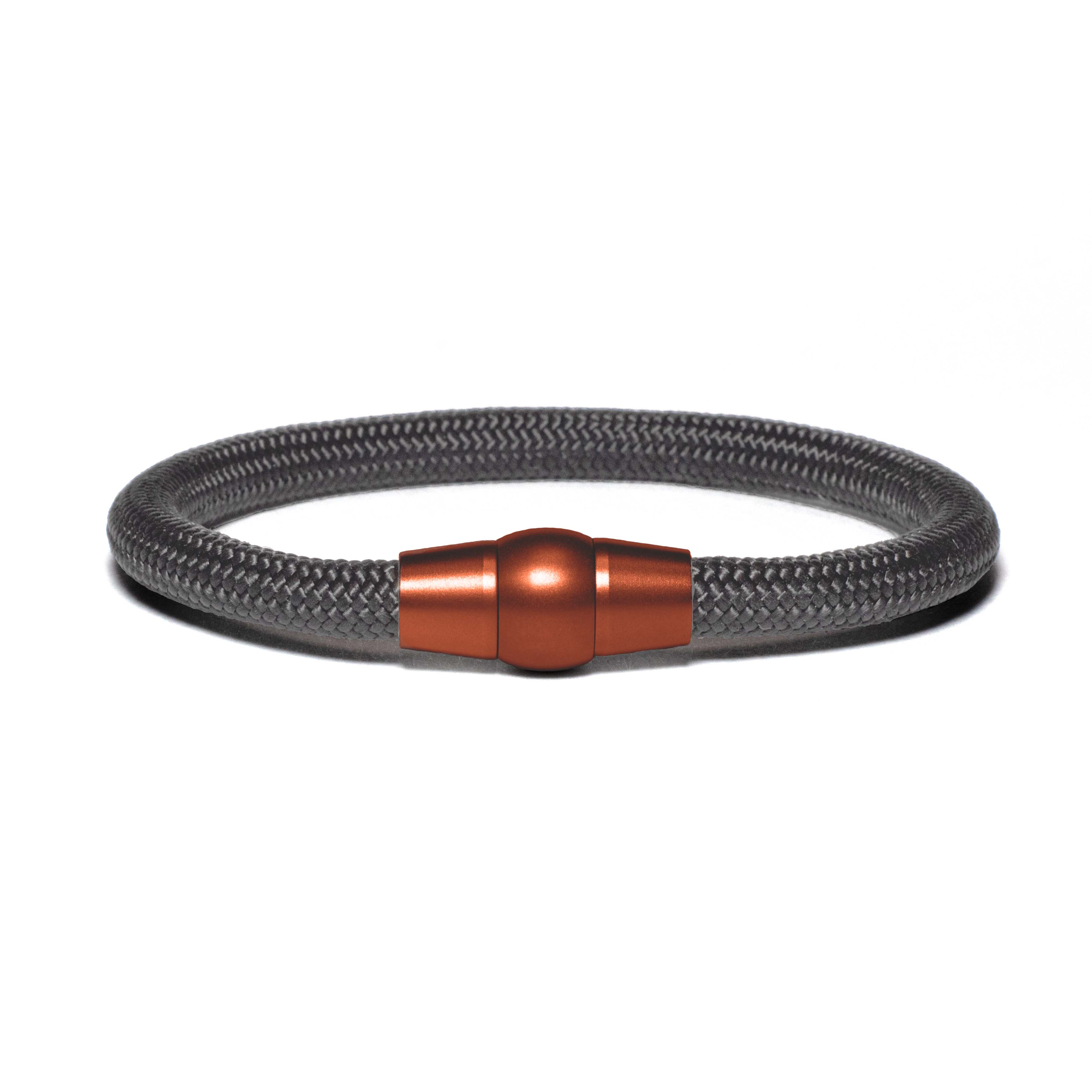 Copper PVD bracelet - gray paracord