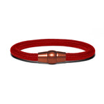 Lade das Bild in den Galerie-Viewer, Armband PVD Kupfer - Paracord Rot
