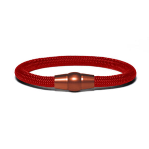 Armband PVD Kupfer - Paracord Rot