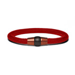 Lade das Bild in den Galerie-Viewer, Armband PVD Kupfer - Paracord Rot
