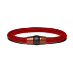 Load image into Gallery viewer, Copper PVD bracelet - red paracord
