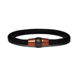 Lade das Bild in den Galerie-Viewer, Armband PVD Kupfer - Paracord Schwarz

