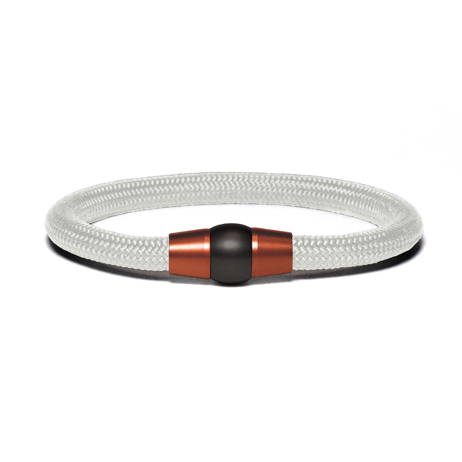 Copper PVD bracelet - white paracord