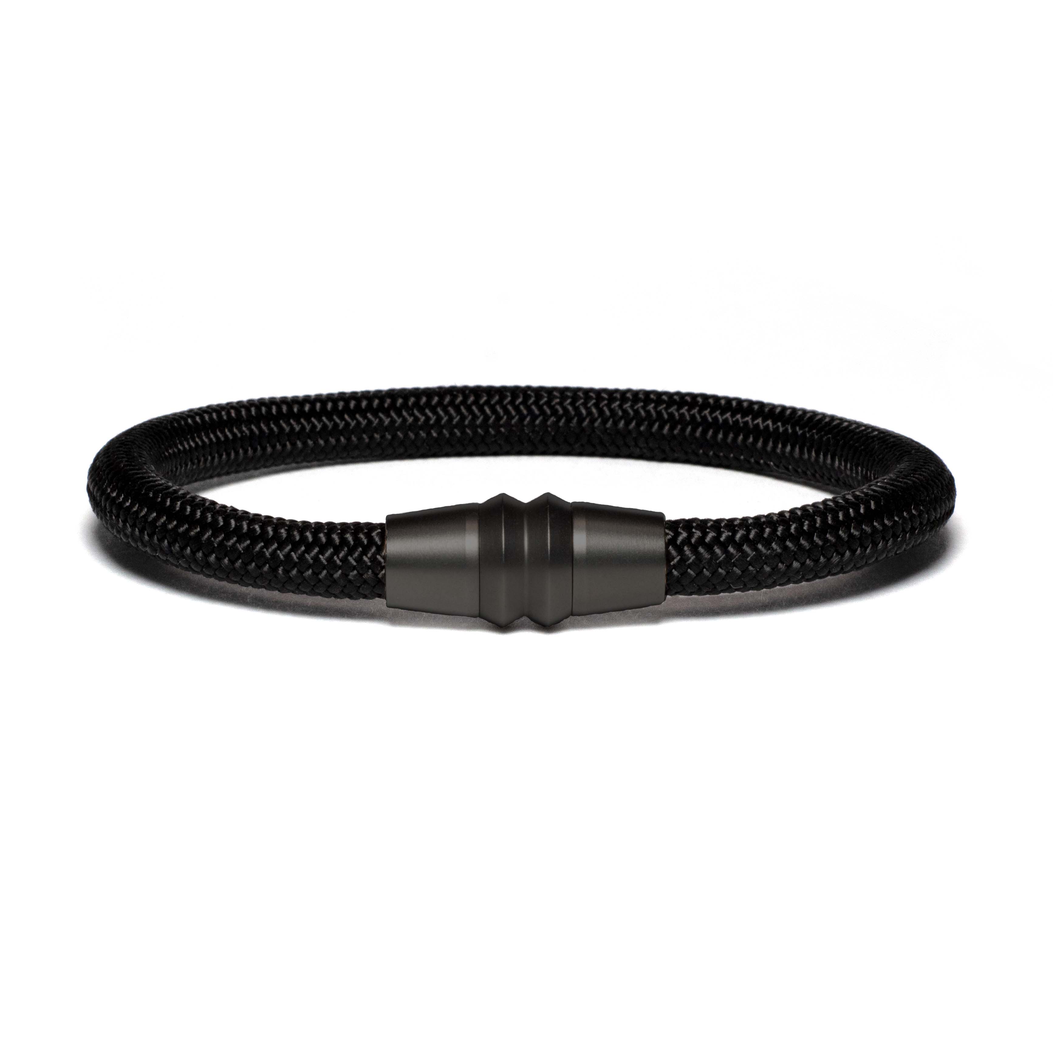 Black PVD bracelet - black paracord