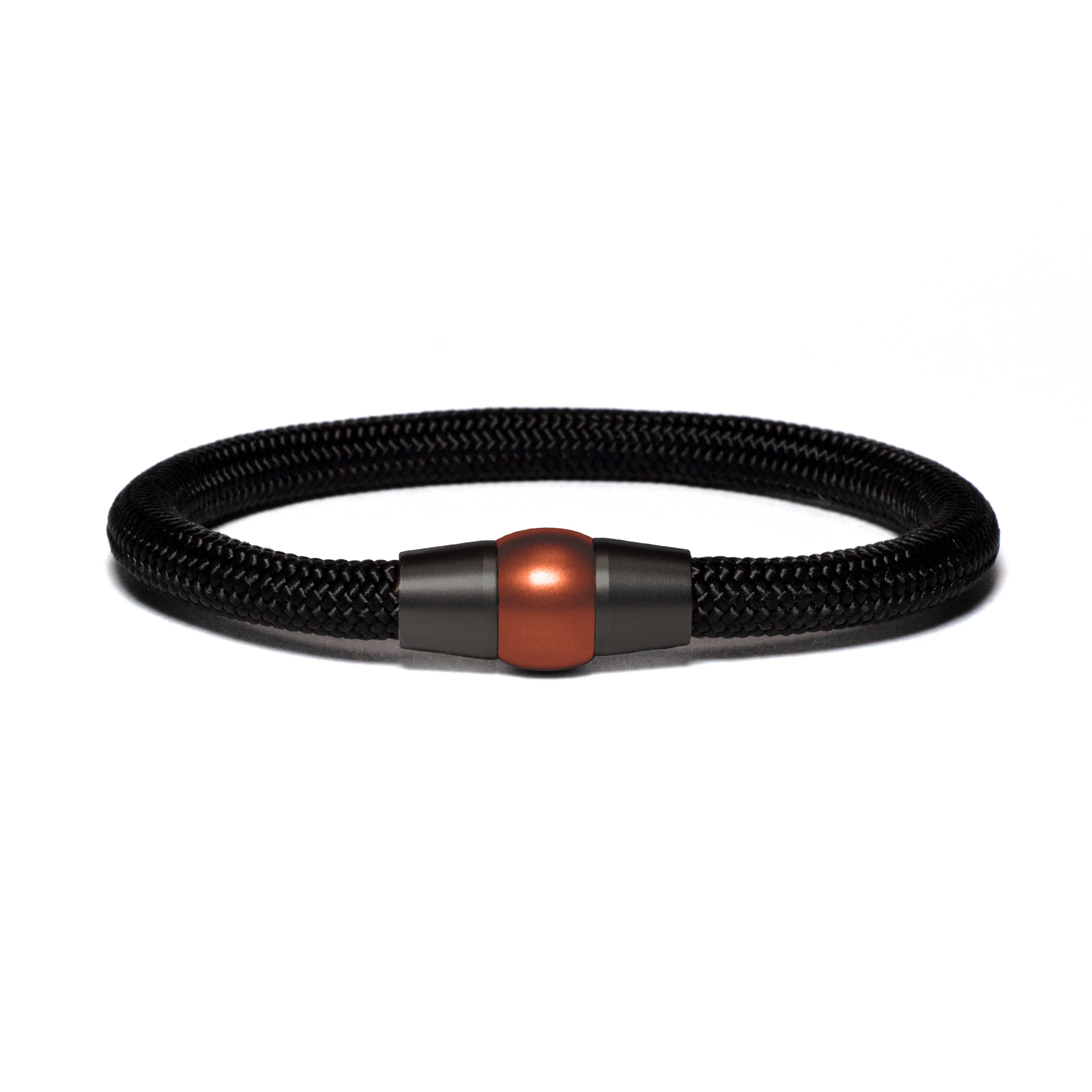 Black PVD bracelet - black paracord