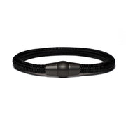 Black PVD bracelet - black paracord