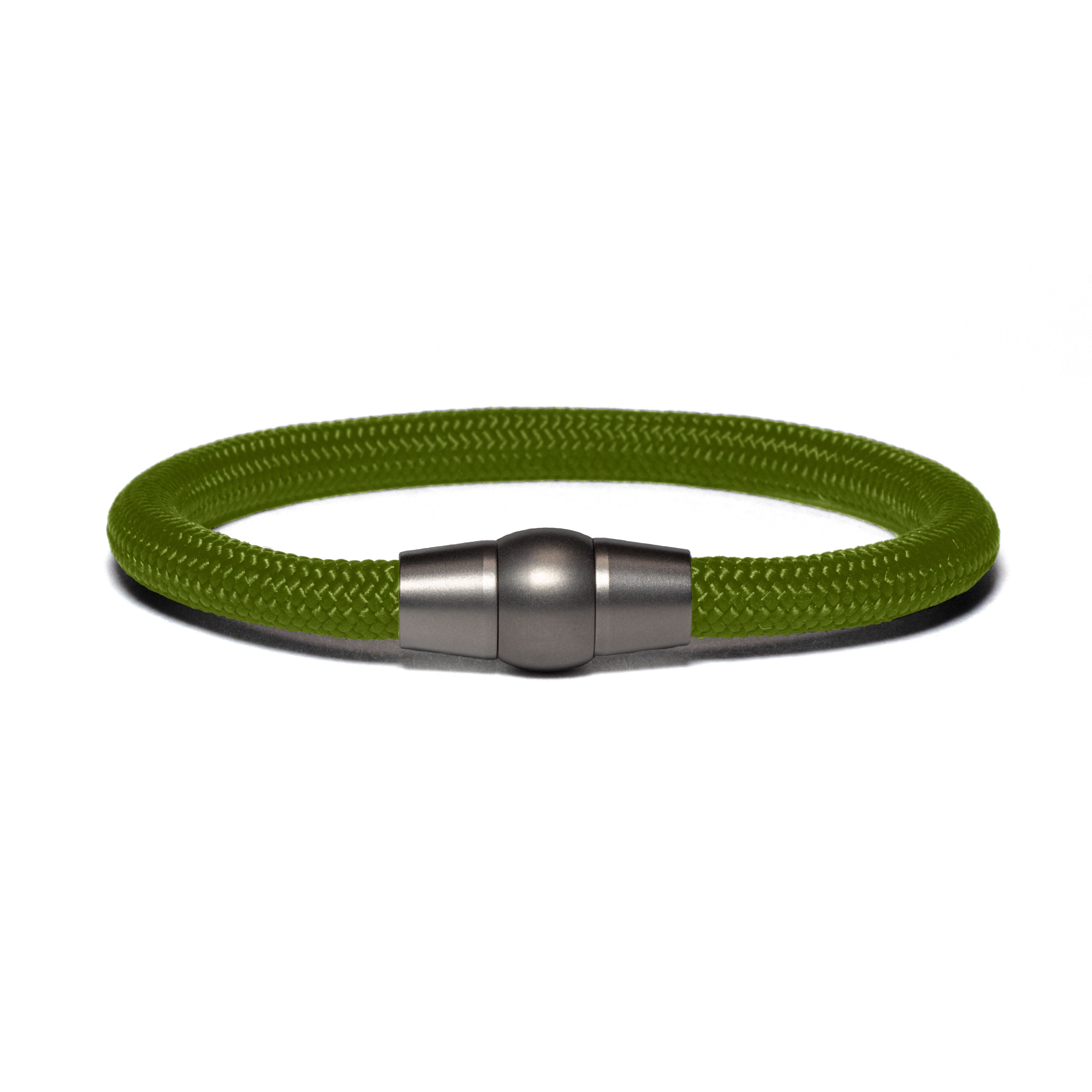 Bracelet basic - olive green paracord