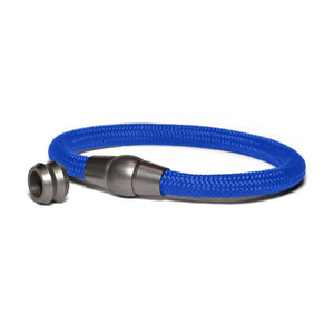 SET Armband Basic + Zusätzliches Mittelteil Paracord Blau