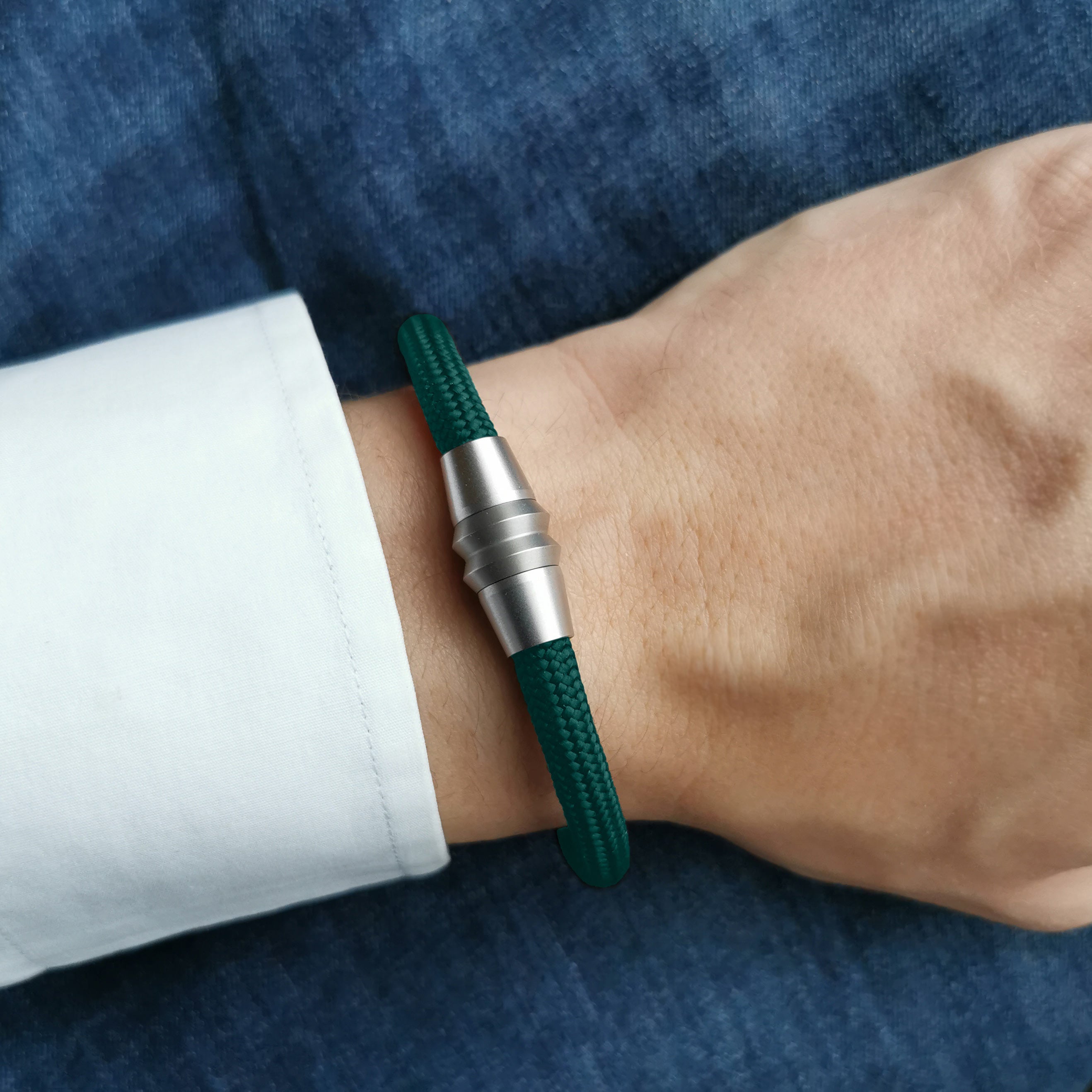 Armband Basic - Paracord Dunkelgrün