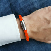 Bracelet Basic + additional middle part - neon orange paracord