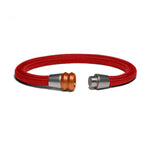 Load image into Gallery viewer, Bracelet bi-color copper - Paracord red
