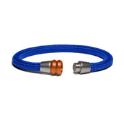 Bracelet bi-color copper - Paracord blue
