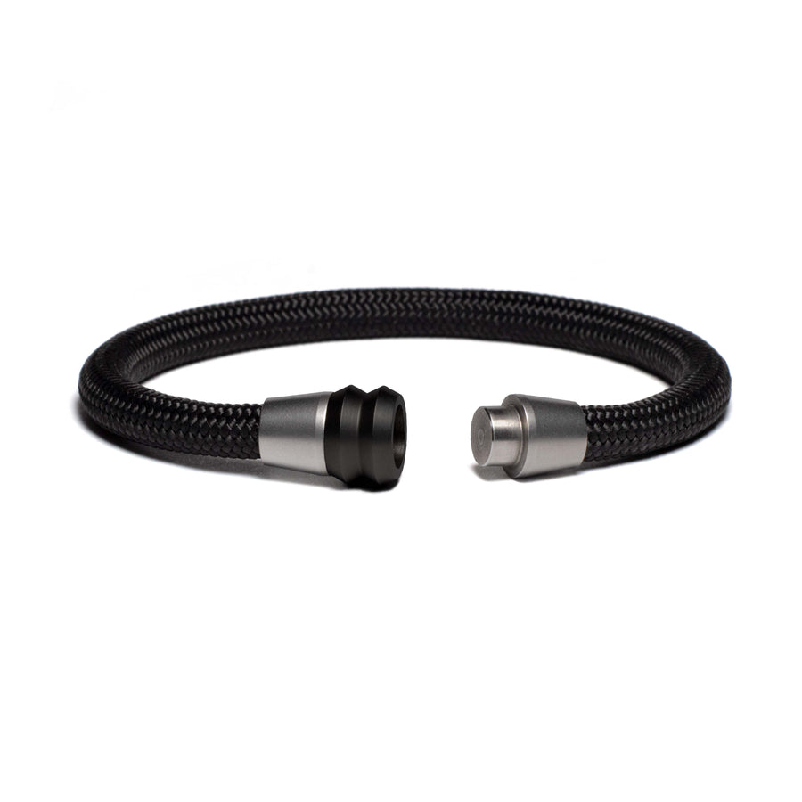 Bracelet bi-color black - Paracord black