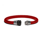 Load image into Gallery viewer, Bracelet bi-color black - Paracord red
