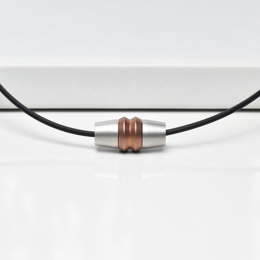 Necklace bi-color copper