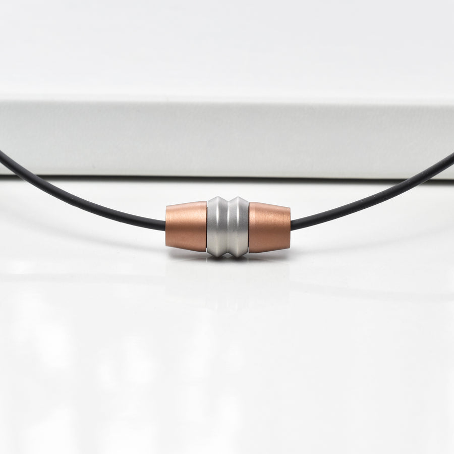 Necklace reverse bi-color copper