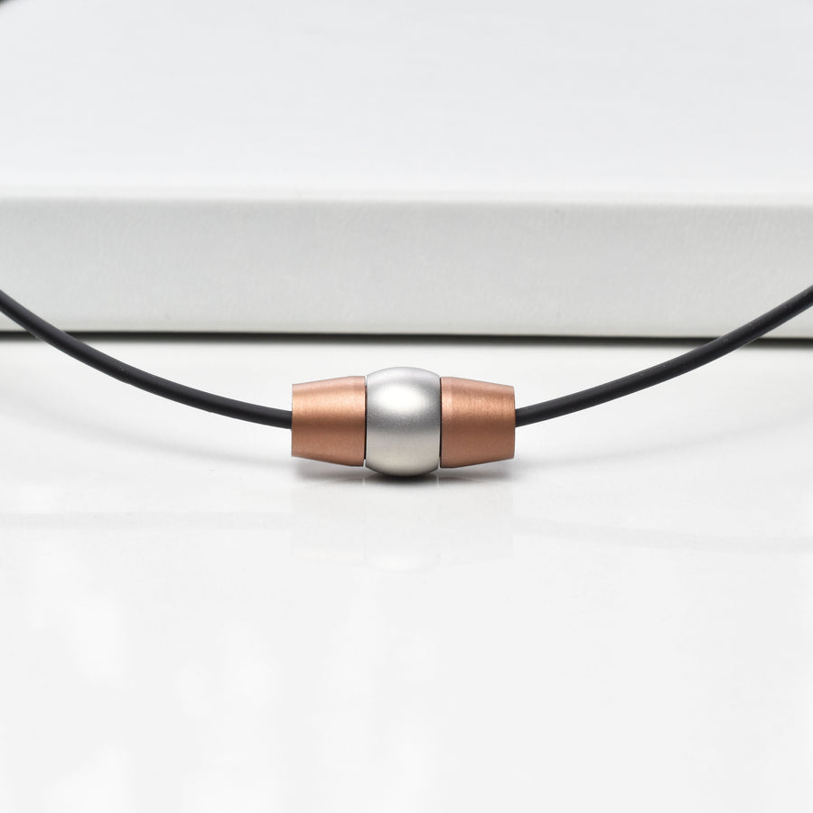 Necklace reverse bi-color copper